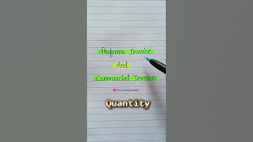 What is Proforma Invoice and Commercial Invoice? | #shorts
