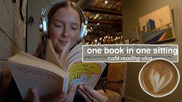 reading a book in one sitting: café reading vlog ☕️