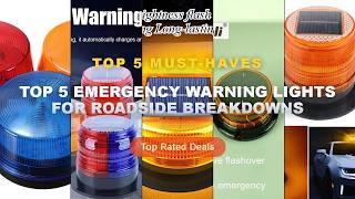 Details Cheap & Best Top 5 Emergency Warning Lights For Roadside Breakdowns Unboxing & Review - Solar LED St Update