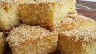 كيكة السميد والجوز الهند ( الكوك ) بطريقة سهلة وسريعة Semolina cake and nut India  ( الحلقة 116 )