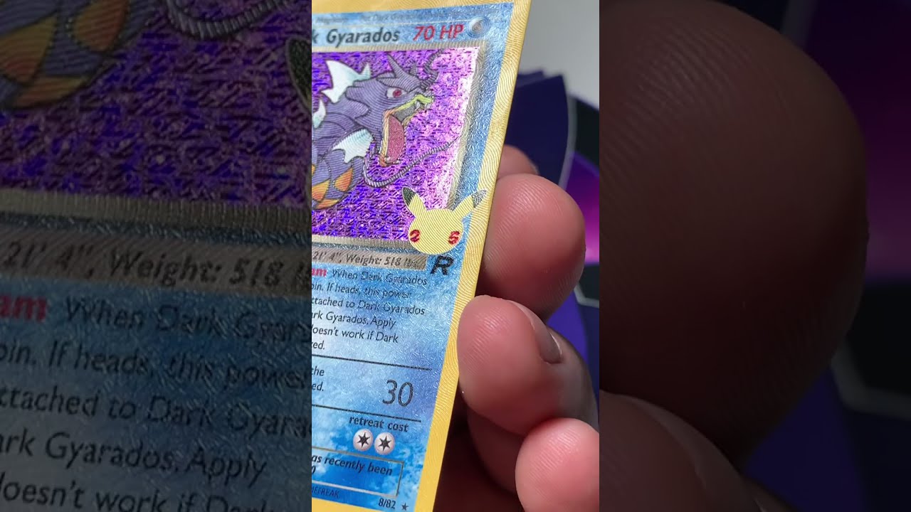 25th Anniversary Dark Gyarados Reprint Texturing! | Short