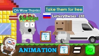 100 Diamond Locks Lottery - Growtopia Animation