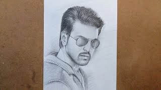 Drawing Ram Charan step by step || How to Draw Ram Charan