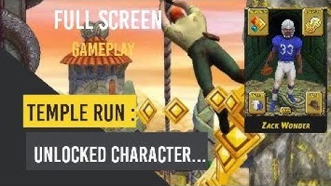 1 off the best character (Zack Wonder) Temple Run Game Play