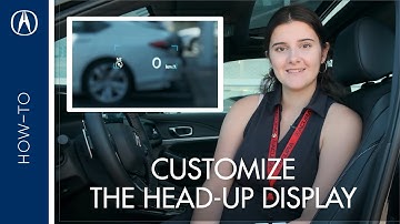 How To Customize the Head-Up Display on the 2023 Acura Integra