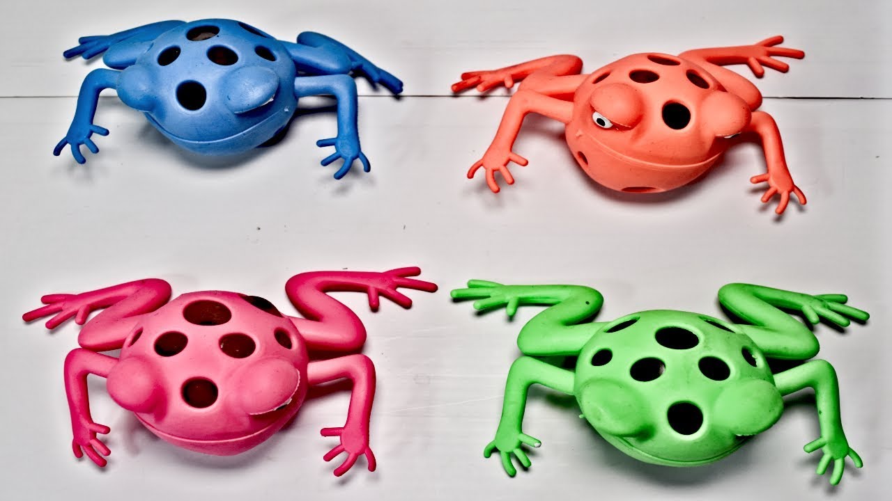 Learn Colors with Squishy Frogs Squishy Orbeez for Children Super