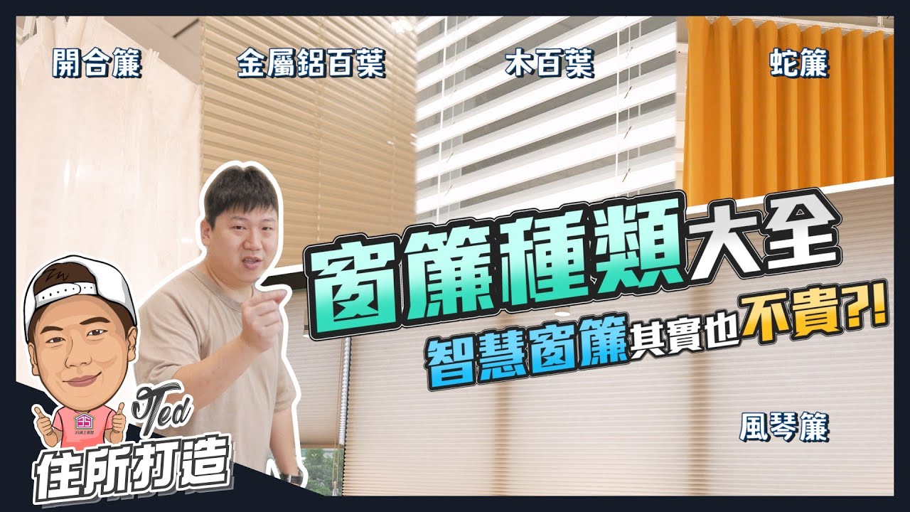 【住所打造】☛多種你買得起的電動窗簾!!｜簾種介紹｜電動風琴簾｜蛇簾｜木百葉｜鋁百葉｜紗簾｜ft.GA-YI 鎵一窗簾  #裝潢大全系列 ☚