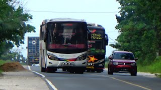 Sengit !! Duel Bus Aceh PUTRA PELANGI vs SEMPATI STAR