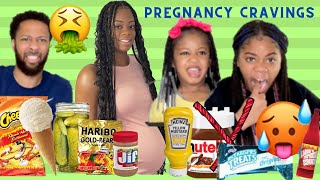 TRYING MY WIFE'S PREGNANCY FOOD CRAVINGS! ** BAD IDEA**