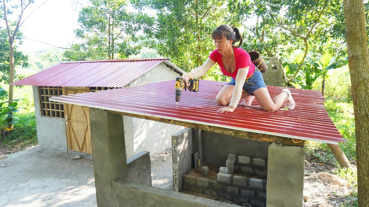Corrugated Iron Roofing For The Kitchen, Cement Plastering, BUILD OFF ...