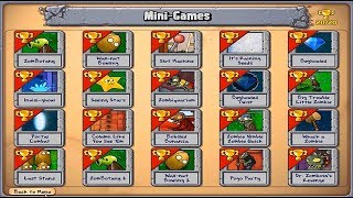 Plants vs Zombies: MiniGames Mode Completed
