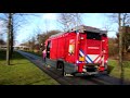 P1 Politie en Brandweer met spoed naar een melding in Lelystad