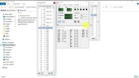 Computador AHMES 5.2 -  Exemplo de Divisão Simples