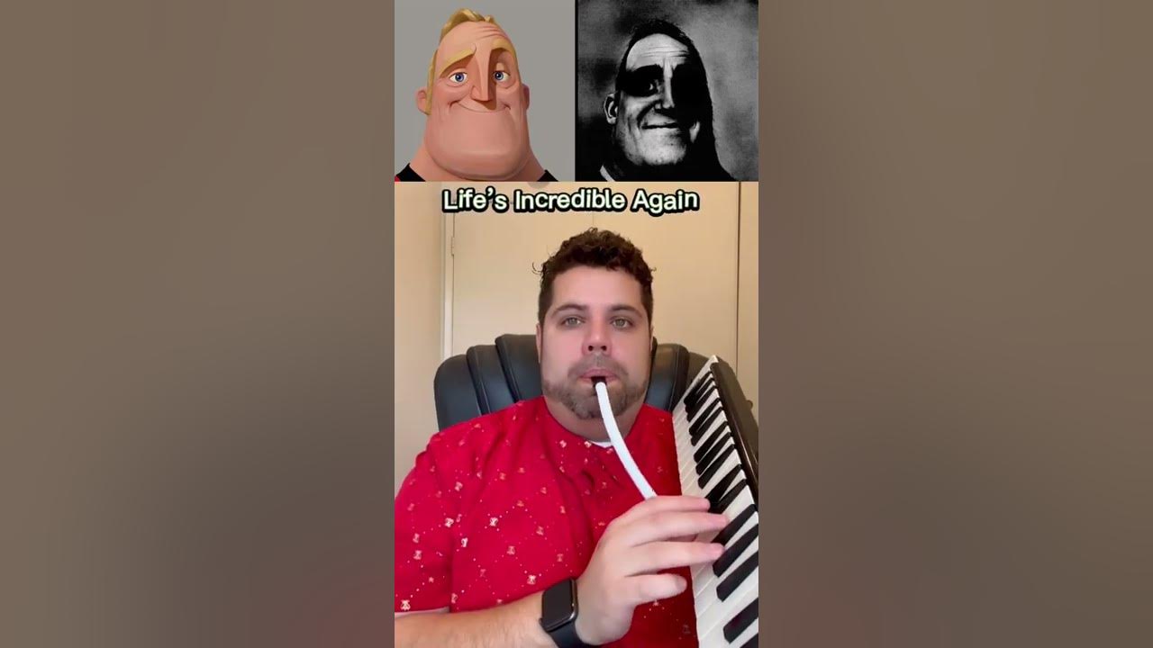 Mr Incredible becoming uncanny but It's piano melodica (Meme) 