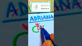 ADRIANA  Name Logo Design #art #trending #viral #logodesign #shorts Resimi