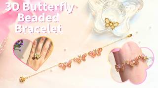 :  DIY 3D Beaded Butterfly Bracelet  | Easy Jewelry Making Tutorial for Beginners