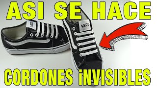 ⭐✓ Como Atar Los Cordones de las Zapatillas ⭐✓ Cordones Invisibles paso a  paso - YouTube