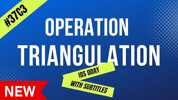 iOS Zero Day Attacks: Operation Triangulation (Subtitled)