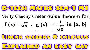 B-tech Maths M1 Cauchy