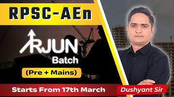 RPSC AEn | Offline & Online Batch | SaSuTi | Dushyant Sir | #rpscaen #aecivil