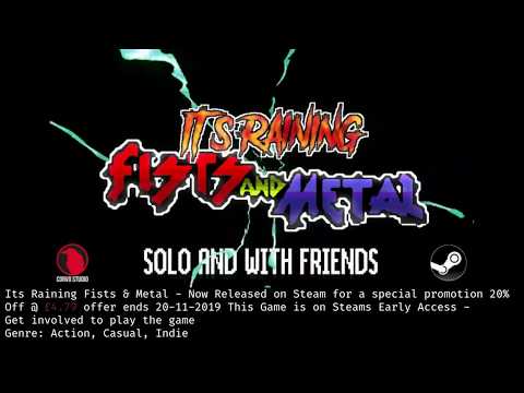 Game Sonia - Its Raining Fists and Metal - Released on Steam  - Early Access Game