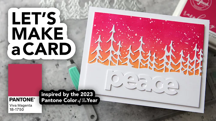 A handmade card inspired by the Pantone Color of t...