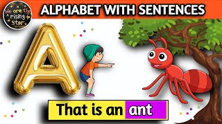 ABCD | Alphabet with Sentences | Alphabet | Simple Sentences | WATRstar by WATRstar - The learning hub 20,160 views 1 month ago 14 minutes, 28 seconds