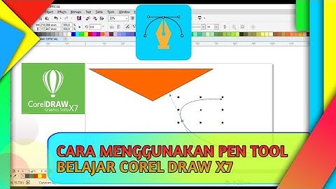 CARA MENGGUNAKAN PEN TOOL. BELAJAR COREL DRAW X7