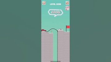 Draw bridge puzzle game level 2236 #drawing #game #Shorts