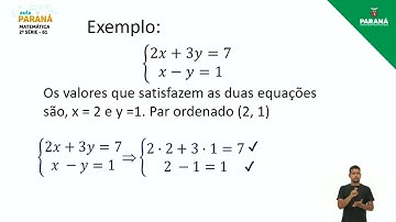 2021 | Resumo da Aula | 2ª Série | Matemática | Aula 61 - Sistemas de Equações Lineares 2 x 2 – I