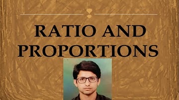 ratio and proportion(without pen and paper) part 2 by sandeep sir