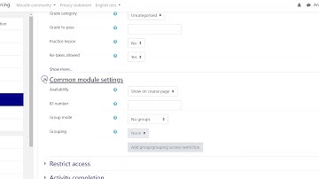 Creating a Moodle Lesson
