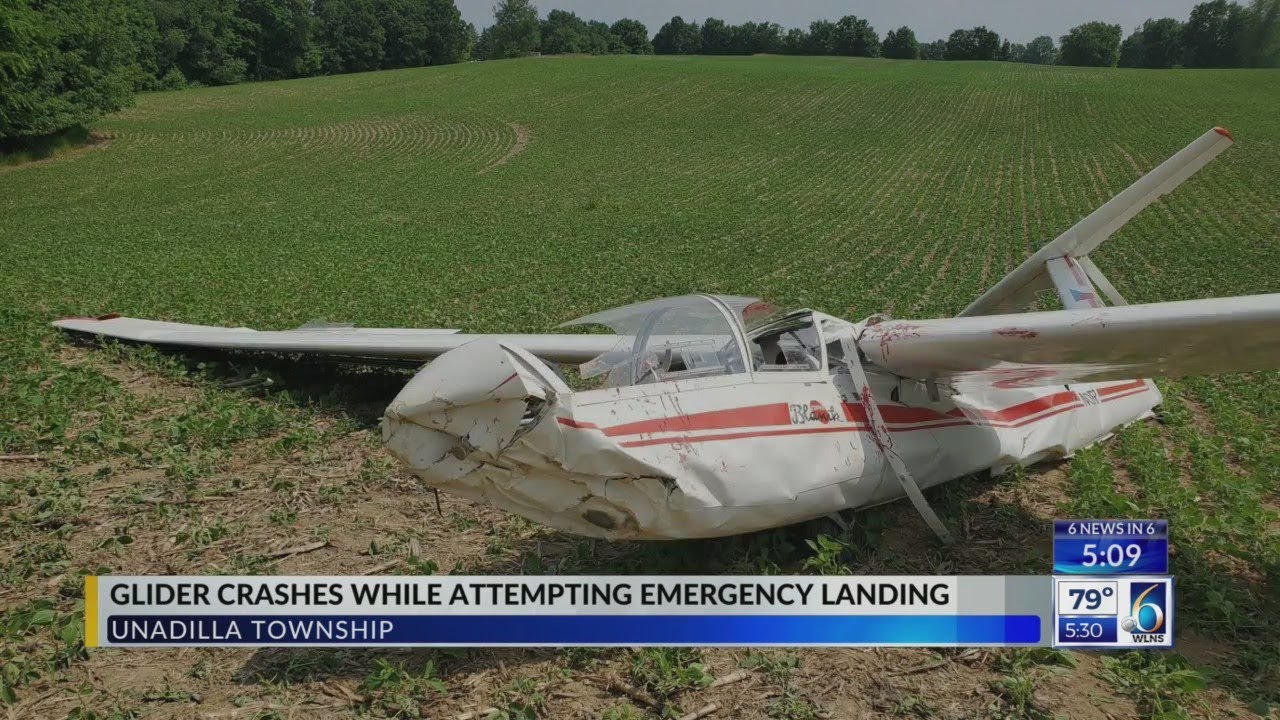Glider Crashes While Attempting Emergency Landing YouTube