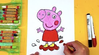Свинка ПЕППА как нарисовать просто / рисуем мультик Свинка ПЕППА как нарисовать просто / рисуем мультик