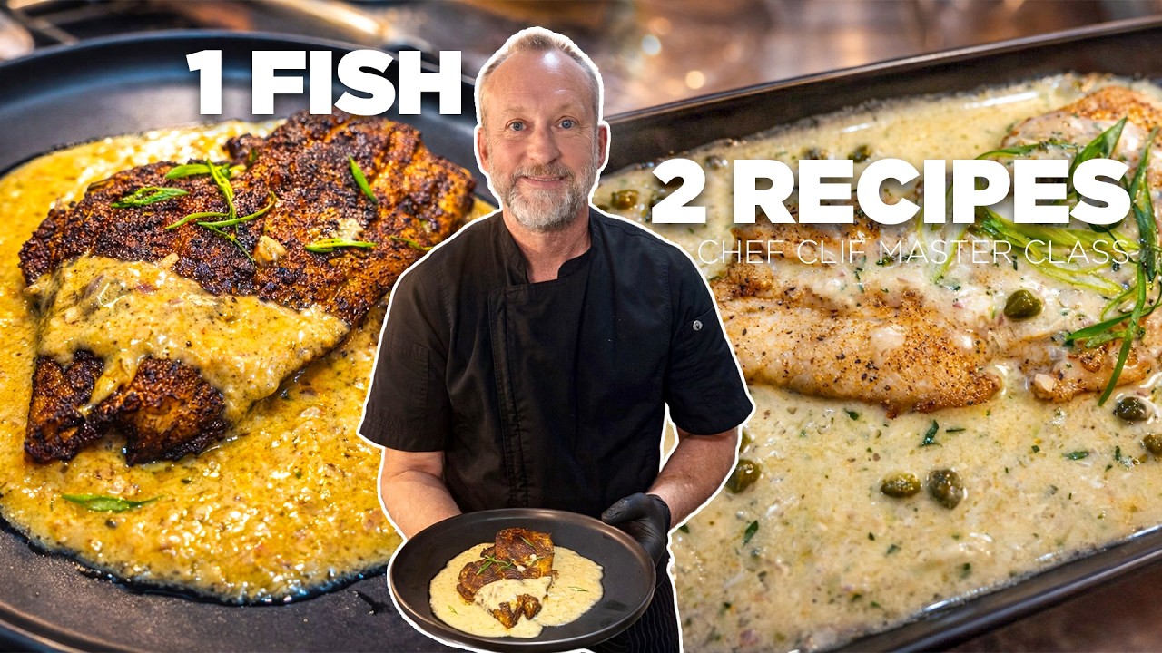 Two Red Snapper Recipes from One Fish - Chef Clif Master Class
