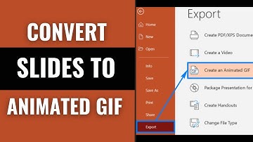 How to Convert a PowerPoint Slide to a Animated Gif