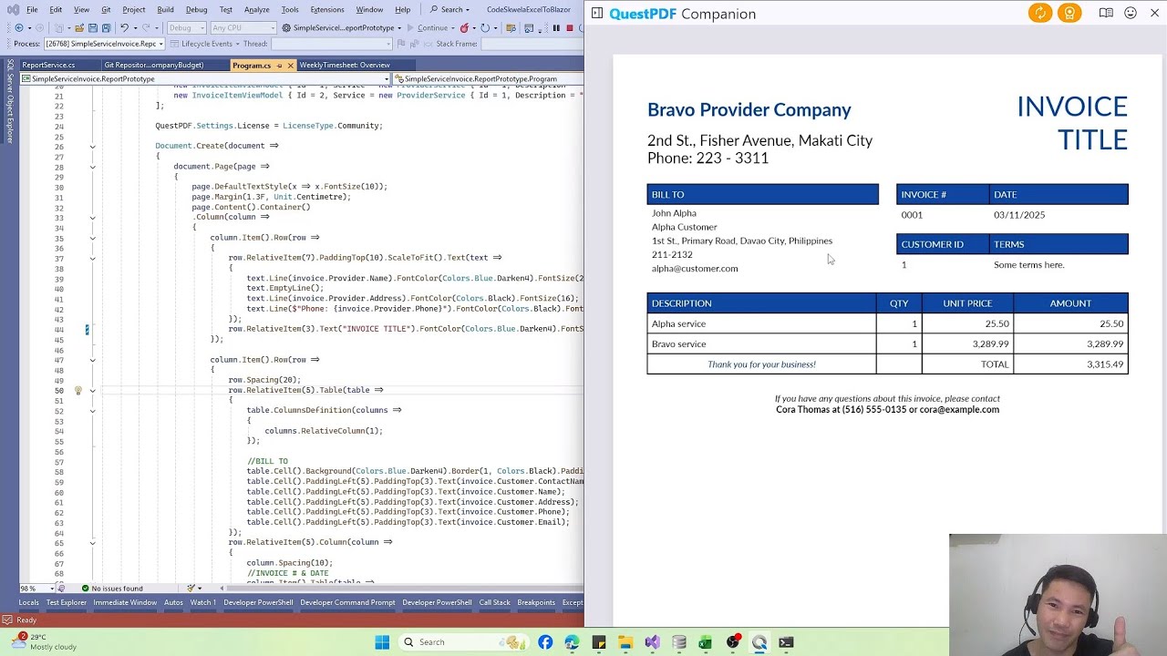 How to Easily Create PDF Reports Using QuestPDF Companion App - YouTube