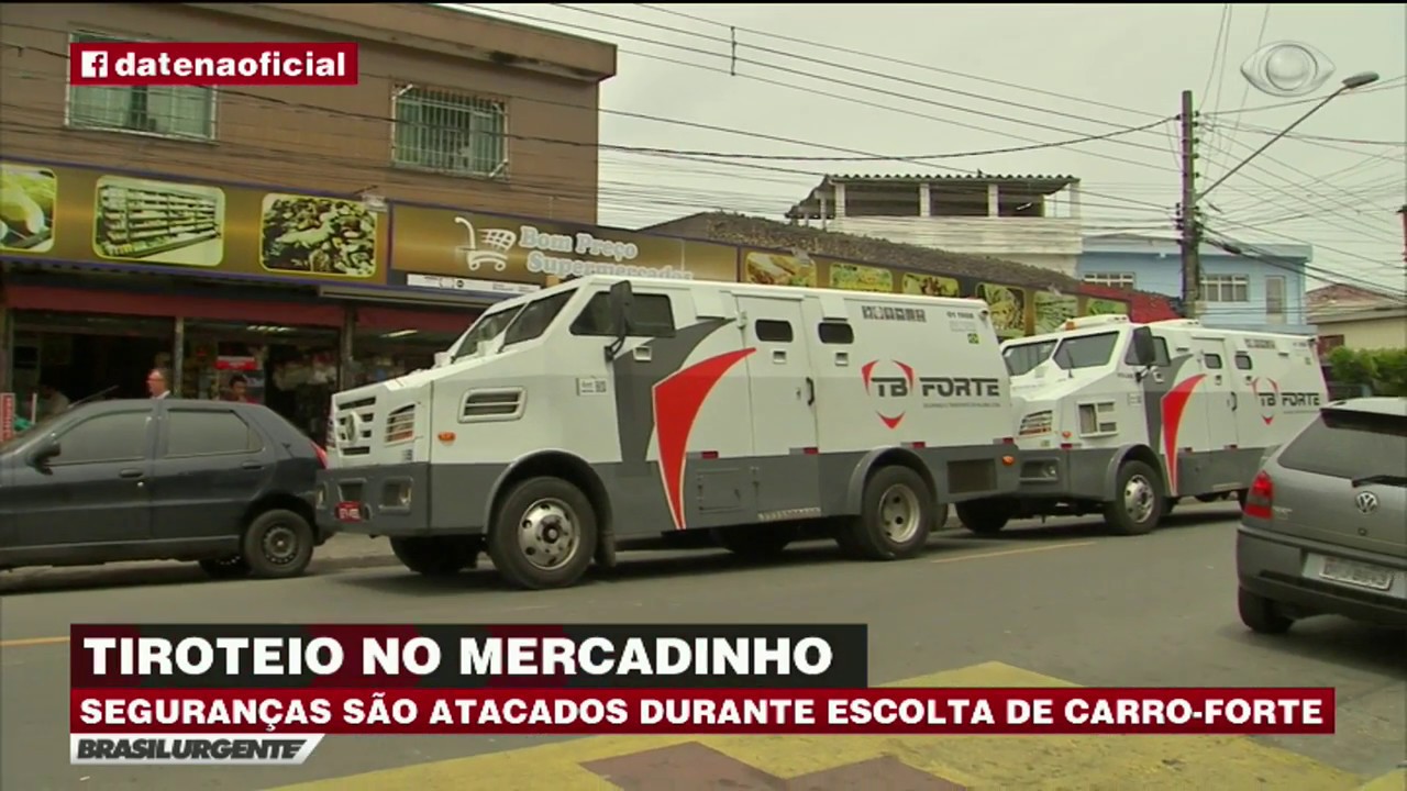 SP: Bandidos atacam vigilantes de carro-forte