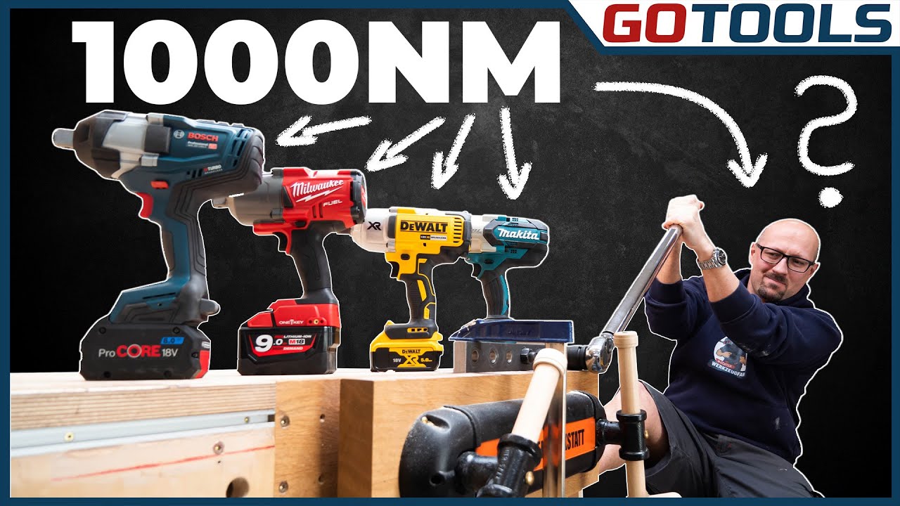 18V Schlagabtausch mit 4x1000NM | Bosch Makita Milwaukee & Dewalt