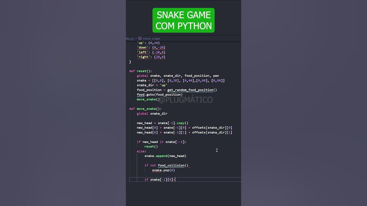 Curso Pygame #10 - Criando o jogo da cobrinha (Snake Game) Parte 3 