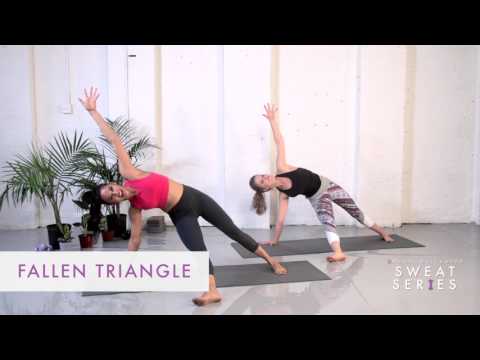 5 Minute Yoga for Core Flow | Sweat Series | Well+Good