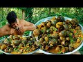 Collecting Snail Cooking with Hot Spicy Chili & Basil Eating Super Yummy - Cook Curry Snail Recipe