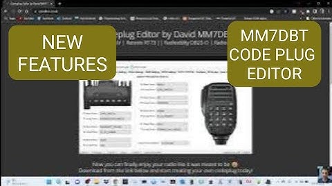MM7DBT CODE PLUG EDITOR - NEW SHORT CUT ADDED & AUTO UPDATES