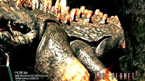 Lost Planet 2 Benchmark (Test B) Medium Settings on 9300gs