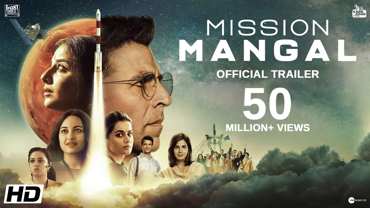 Download Mission Mangal | Official Trailer | Akshay | Vidya | Sonakshi | Taapsee | Dir: Jagan Shakti | 15 Aug