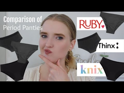PERIOD UNDERWEAR REVIEW Thinx, Knix and Ruby Love 