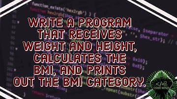 Program to calculate BMI as per received weight and height and prints out the BMI category using C.