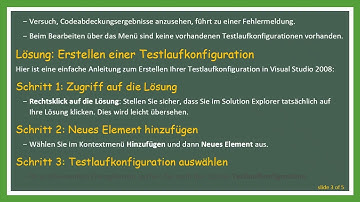 So erstellen Sie Testlaufkonfigurationen in Visual Studio 2008 für effektive Codeabdeckung