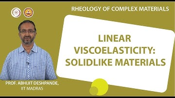 Linear viscoelasticity: solidlike materials