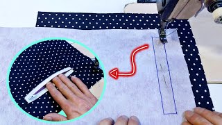 Way To Sewing a Zippered Pocket/Beautiful and Simple Pocket Sewing Technique/Pocket Sewing Tutorial